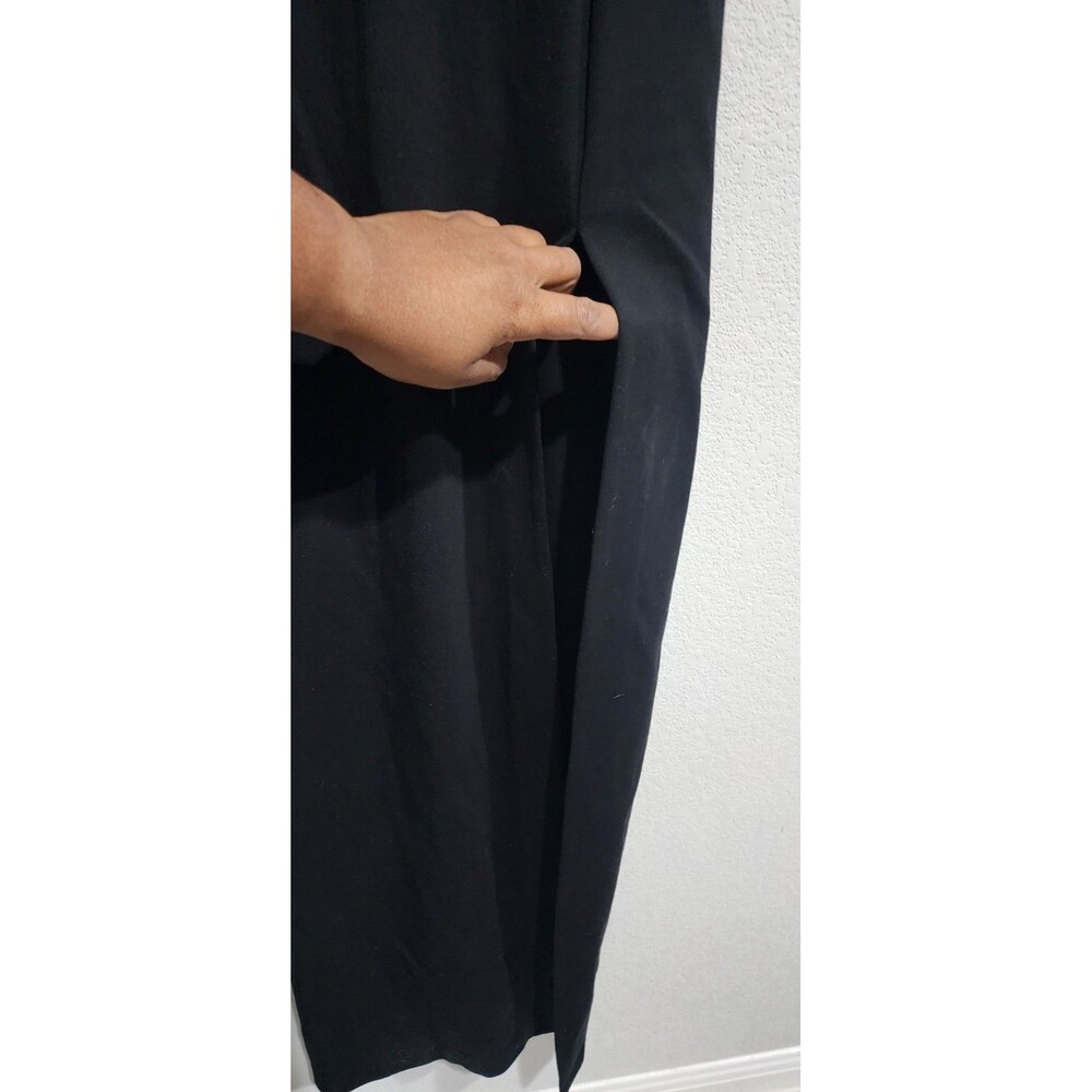 NBD Revolve Eileen High Slit Adjustable Spaghetti Strap Long Gown Black Womens M - Picture 6 of 16